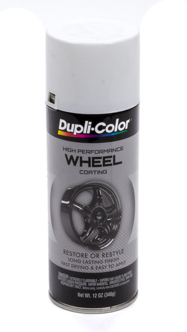Paint - Dupli-Color High Performance - Wheel Coating - Acrylic Enamel - Gloss White - 12 oz Aerosol - Each
