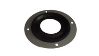 Firewall Grommet - 1 Hole - 3 in OD - 1.25 in ID - 0.12 in Thick - Aluminum / Rubber - Black / Natural - Each