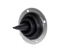 Firewall Grommet - 1 Hole - 2 in OD - 0.04 in Thick - Pointed - Aluminum / Rubber - Black / Natural - Each
