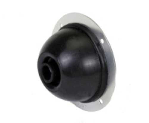 Firewall Grommet - 1 Hole - 0.4 in ID - 3 in OD - 1.15 in Thick - Bellow Style - Aluminum / Rubber - Black / Natural - Each Firewall Grommet - 1 Hole - 0.4 in ID - 3 in OD - 1.15 in Thick - Bellow Style - Aluminum / Rubber - Black / Natural - Each