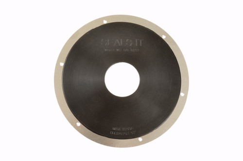 Nerf Bar Grommet - 1 Hole - 6 in OD - 1.5 in ID - 0.05 in Thick - Aluminum / Rubber - Black / Natural - Each Nerf Bar Grommet - 1 Hole - 6 in OD - 1.5 in ID - 0.05 in Thick - Aluminum / Rubber - Black / Natural - Each