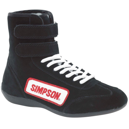 Driving Shoe - High-Top - SFI 3.3/5 - Suede Outer - Nomex Inner - Black - Size 10.5 - Pair