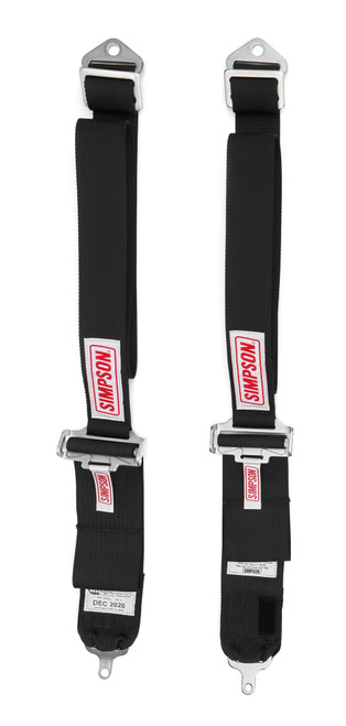 Shoulder Belt - Camlock - SFI 16.1 - 2 in / 3 in Width - Pull Down Adjust - Bolt-In / Wrap Around - Black - Kit