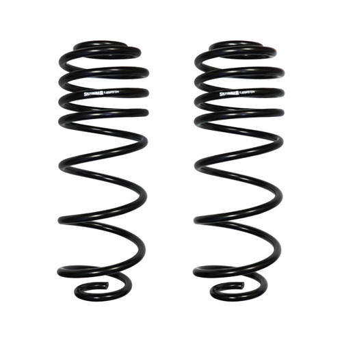 Suspension Spring Kit - Softride Series - 2.5 in ID - 2-1/2 in Lift - Dual Rate - Rear - Steel - Black Powder Coat - Jeep Wrangler TJ 1997-2006 - Pair