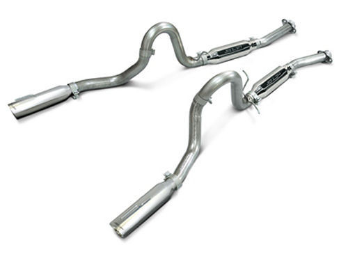 Exhaust System - Loud Mouth - Cat-Back - 2.5 in Diameter - 3 in Tips - Stainless - GT / Mach 1 - Ford Mustang 1999-2004 - Kit