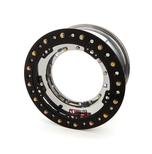 Wheel - Direct Mount - 15 x 8 in - 4.000 in Backspace - 5 x 9.75 in Bolt Pattern - Beadlock - Aluminum - Polished - Each Wheel - Direct Mount - 15 x 8 in - 4.000 in Backspace - 5 x 9.75 in Bolt Pattern - Beadlock - Aluminum - Polished - Each