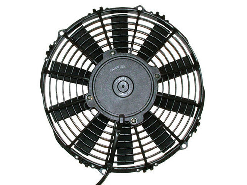 Electric Cooling Fan - Medium Profile - 12 in Fan - Pusher - 1009 CFM - 12V - Straight Blade - 13.25 x 12.625 in - 2.5 in Thick - Plastic - Each