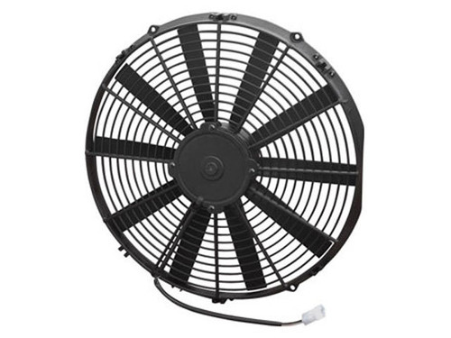 Electric Cooling Fan - Medium Profile - 16 in Fan - Puller - 1604 CFM - 12V - Straight Blade - 16.313 x 15.75 in - 2.5 in Thick - Plastic - Each