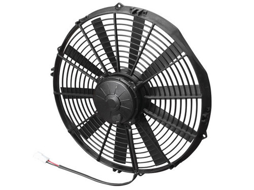 Electric Cooling Fan - High Performance - 14 in Fan - Puller - 1623 CFM - 12V - Straight Blade - 15 x 14.438 in - 3.5 in Thick - Plastic - Each