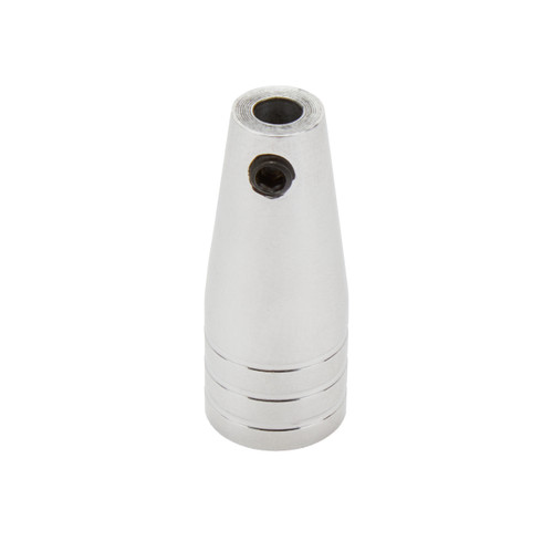 Dash Knob - 0.188 in Bore - Set Screw - 0.625 in Diameter - 1.563 in Long - Aluminum - Polished - Each