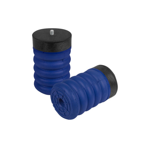 Bump Stop - SumoSprings - OEM Style - 4 in OD - 5 in Tall - Bolt-On - 40 gr - Rear - Hardware Included - Polyurethane - Blue - 1000 lb Capacity - GM Fullsize Truck 2019-20 - Pair