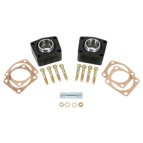 C-Clip Eliminator Kit - Bearings / Gaskets / Hardware Included - Aluminum - Black Anodized - Strange Oval Track and Pro Street Axles - GM 10-Bolt - Kit