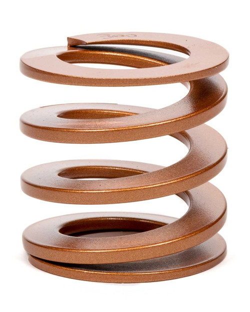 Bump Stop Spring - Flat Wire - 2.25 in Free Length - 2.3 in OD - 300 lb/in Spring Rate - Steel - Copper Powder Coat - Each