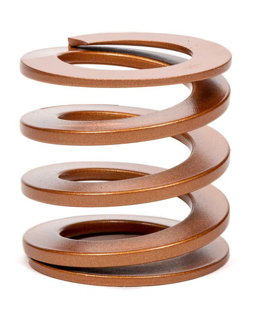 Bump Stop Spring - Flat Wire - 2.25 in Free Length - 2.3 in OD - 600 lb/in Spring Rate - Steel - Copper Powder Coat - Each