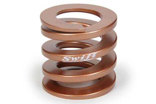 Bump Stop Spring - Flat Wire - 2.25 in Free Length - 2.3 in OD - 1000 lb/in Spring Rate - Steel - Copper Powder Coat - Each