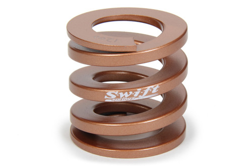 Bump Stop Spring - Flat Wire - 2.25 in Free Length - 2.3 in OD - 1200 lb/in Spring Rate - Steel - Copper Powder Coat - Each