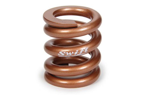 Bump Stop Spring - Round Wire - 2.25 in Free Length - 2 in OD - 2000 lb/in Spring Rate - Steel - Copper Powder Coat - Each