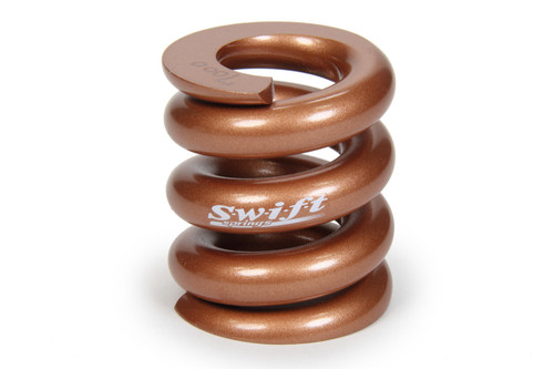 Bump Stop Spring - Round Wire - 2.25 in Free Length - 2 in OD - 7000 lb/in Spring Rate - Steel - Copper Powder Coat - Each