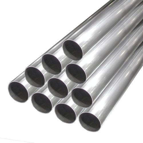 Exhaust Pipe - Straight - 2.5 in Diameter - 36 in Long - 0.065 Wall - Stainless - Natural - Each