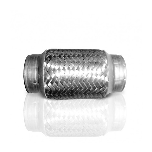 Exhaust Flex Pipe - Weld-On - Flexible - 2.5 in Inlet - 2.5 in Outlet - 8 in Long - Stainless - Each