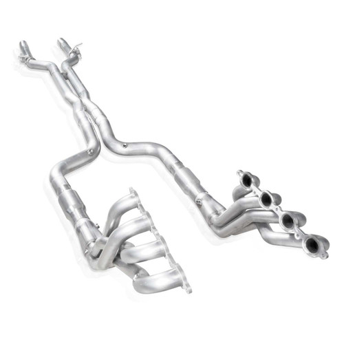 Headers - 1.875 in Primary - 3 in Collector - Converters Included - 3 in X-Pipe Included - Hardware Included - Stainless - GM GenV LT-Series - Natural - Chevy Camaro 2016-20 - Kit