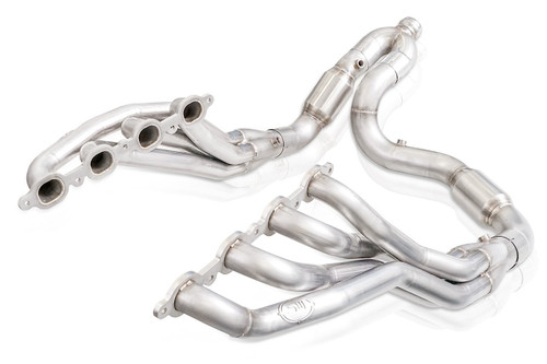 Headers - 1.875 in Primary - 3 in Collector - Converters Included - Y Pipe Included - Hardware Included - Stainless - Natural - GM GenV LT-Series - GM Fullsize Truck 2019-20 - Kit