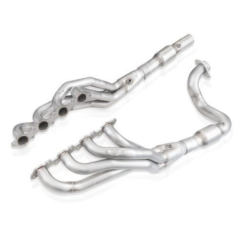 Headers - Long Tube - 2 in Primary - 3 in Collector - Converters Included - Hardware Included - Stainless - Natural - Ford Godzilla - Ford Fullsize Truck 2020-23 - Kit