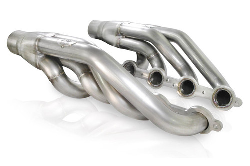 Headers - Upswept LS Turbo Swap - 1.875 in Primary - 3 in Collector - Hardware Included - Stainless - Natural - GM LS-Series - Pair