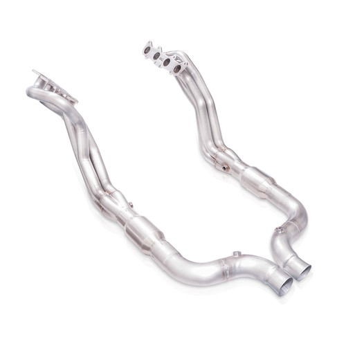 Headers - Long Tube - 1.875 in Primary - 3 in Collector - Converters Included - Hardware Included - Stainless - Natural - Ford Coyote - Ford Mustang 2015-23 - Kit