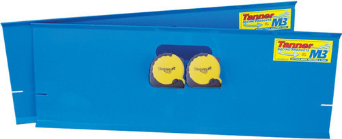 Toe-In Plates - 2 Plates - 2 Tape Measures - Aluminum - Blue Anodized - Pair