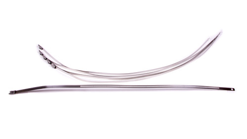 Exhaust Wrap Ties - Snap Strap - 18 in Long - Stainless - Natural - Set of 6 Exhaust Wrap Ties - Snap Strap - 18 in Long - Stainless - Natural - Set of 6