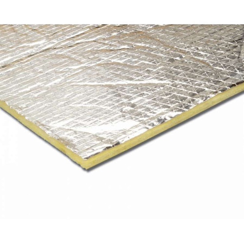 Heat and Sound Barrier - Cool-It - 24 x 48 in Sheet - 0.5 in Thick - Aluminized Foam - Silver - Each