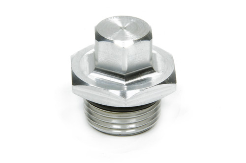 Inspection Plug - Hex Head - O-Ring Seal - Aluminum - Clear Anodized - Tiger 10 in Center and Side Bells - Each
