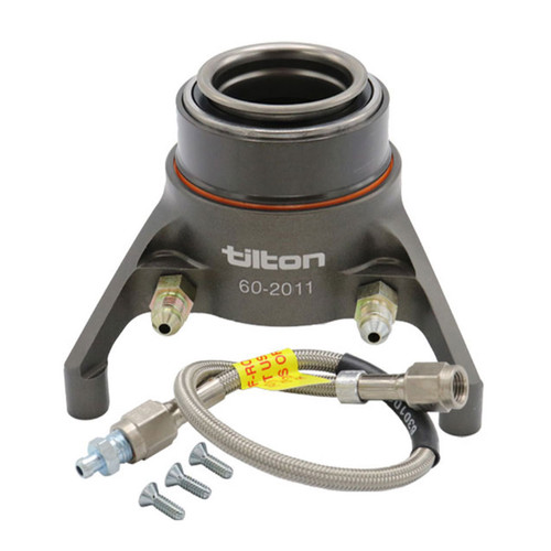 Throwout Bearing - 2000-Series - Hydraulic - 44 mm Radius Face - 3.00 in Overall Length - Braided Stainless Lines - Tilton 5.5-7.25 in Triple Disc Clutches - Each Throwout Bearing - 2000-Series - Hydraulic - 44 mm Radius Face - 3.00 in Overall Length - Braided Stainless Lines - Tilton 5.5-7.25 in Triple Disc Clutches - Each