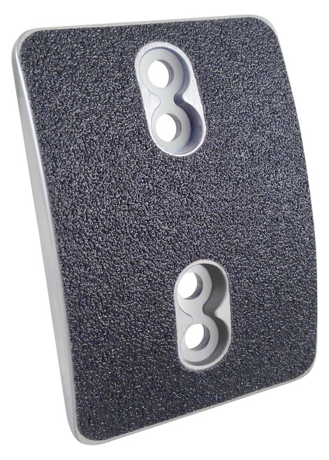 Pedal Pad - Automatic / Manual Transmissions - Bolt-On - Aluminum - Natural - Each