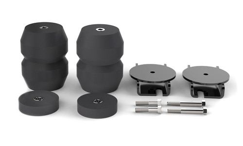 Helper Spring Kit - SES - OEM Style - Stock Height - Bolt-On - Rear - Hardware Included - Rubber - Black - 6000 lb Capacity - Dodge Ram Fullsize Truck 2002-08 - Kit