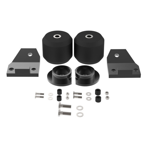 Helper Spring Kit - SES - OEM Style - Stock Height - Front - Hardware Included - Rubber - Black - 14000 lb Capacity - GM Fullsize SUV / Truck 1988-2001 - Kit