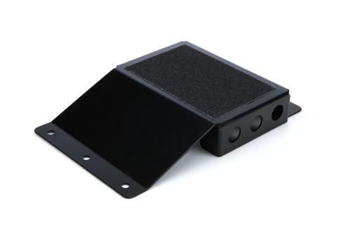 Heel Riser - 1 in Tall - 4.5 in Wide - Non-Skid Pad - Aluminum - Black Anodized - Each