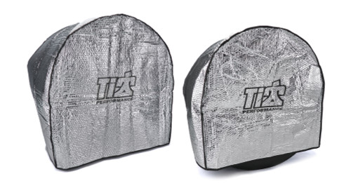 Tire Cover - 120 in / 100 in Circumference - Cloth / Plastic - Black / Silver - Sprint Car - Kit