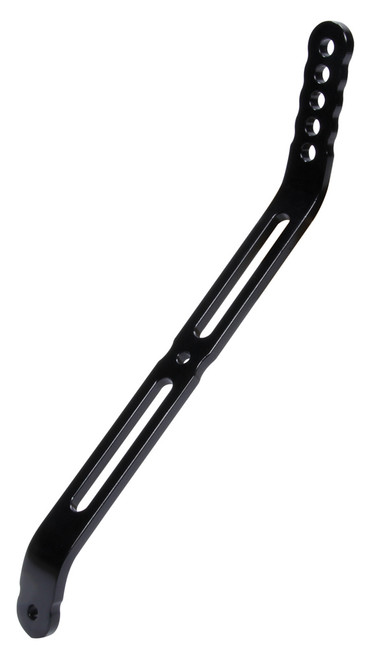 Wing Strap - Nose - Bent - Adjustable - 10.5 to 8.5 in Adjustable Height - Aluminum - Black Anodized - Sprint Car - Each