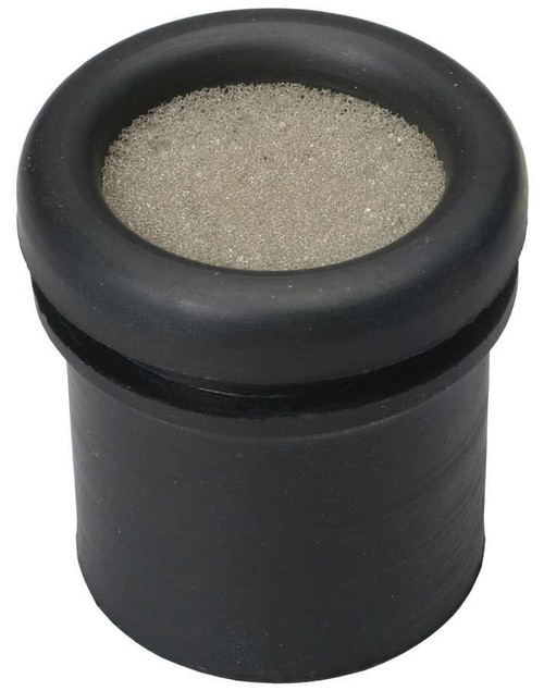 Breather Grommet - Baffled - 1 in ID - 1.25 in OD - 1.45 in Thick - Rubber - Black - Each
