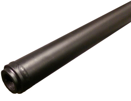 Steering Rod - 1-1/8 in OD - 37 in Long - 5/8-18 in Female Thread - Chromoly - Black Powder Coat - Triple X Midget - Each