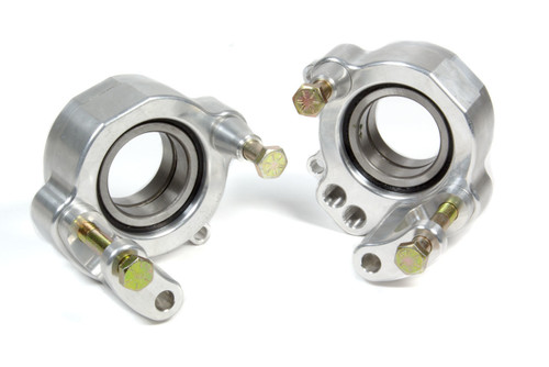 Birdcage - Driver / Passenger Side - 2.750 in Bearing - Bearing / Bolts / Washers - Aluminum - Clear Anodized - Triple X Midget - Pair