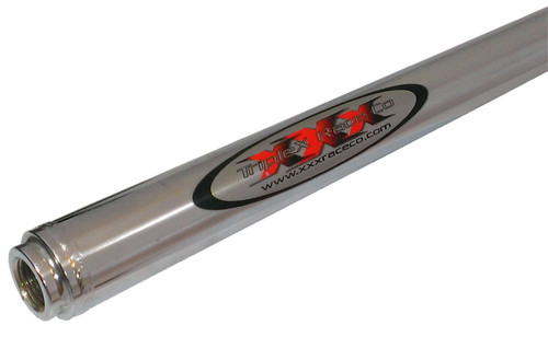 Drag Link / Tie Rod - 1.125 in OD - 49 in Long - 5/8-18 in Female Thread - Chromoly - Chrome - Triple X Sprint Car - Each Drag Link / Tie Rod - 1.125 in OD - 49 in Long - 5/8-18 in Female Thread - Chromoly - Chrome - Triple X Sprint Car - Each