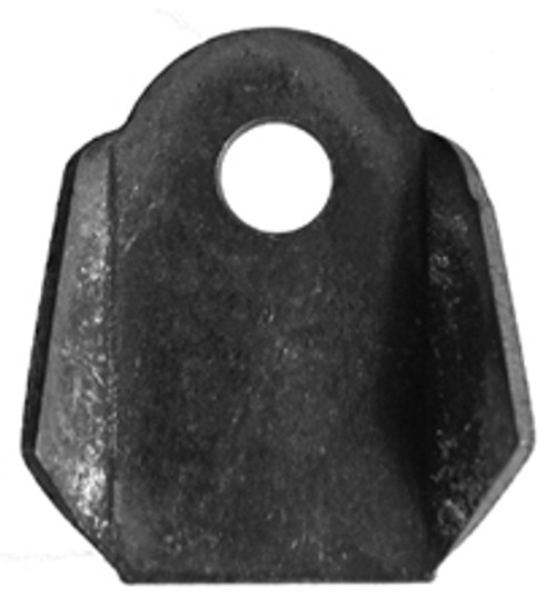 Body Mounting Tabs - Gusseted - 1/4 in Mounting Hole - 0.078 in Thick - Steel - Natural - Each Body Mounting Tabs - Gusseted - 1/4 in Mounting Hole - 0.078 in Thick - Steel - Natural - Each