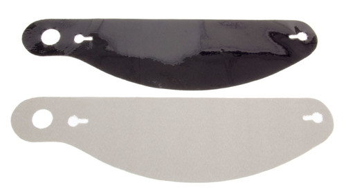Helmet Shield Tear Off - 2 mm Thick - 12.5 in Center to Center - Plastic - Smoked - Bell Star Helmets - Set of 5