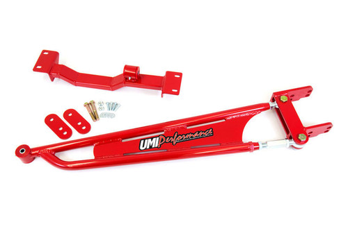 Torque Arm - Tubular - Adjustable - Polyurethane Bushing - Tunnel Mounted - Steel - Red Powder Coat - GM F-Body 1993-2002 - Kit
