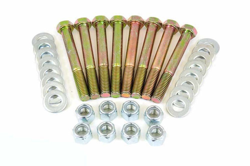 Control Arm Bolt - 4.29 in Long - 1/2-13 in Thread - 1/2 in Hex Head - Bolts / Lock Nuts / Washers Included - Steel - Cadmium - GM A-Body 1964-72 - Set of 8