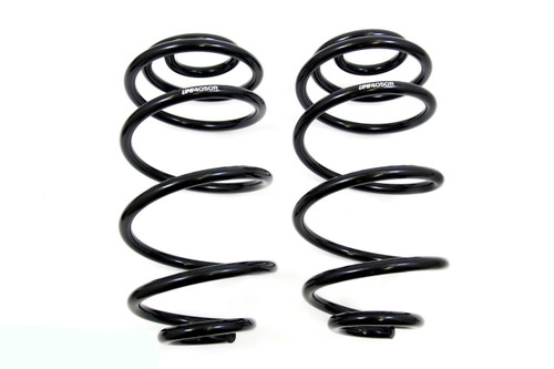 Suspension Spring Kit - 1 in Lowering - Rear - Steel - Black Powder Coat - GM A-Body 1964-72 - Pair