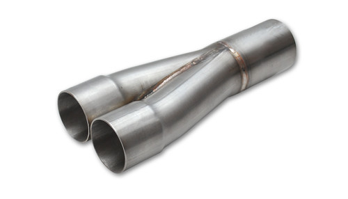 Collector - Slip-On - Merge Collector - 2 into 1 - 2 in Primary Tubes - 2.5 in Outlet - Stainless - Natural - Each